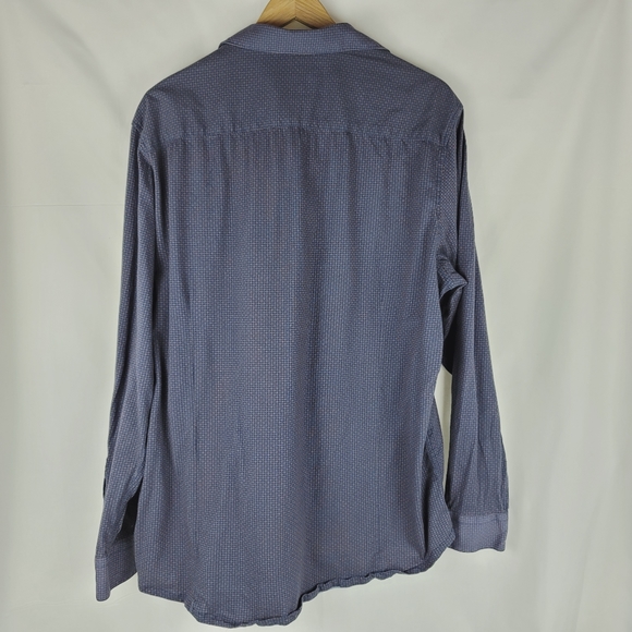 Johnston & Murphy 100% Cotton Blue Button Up - Picture 9 of 9